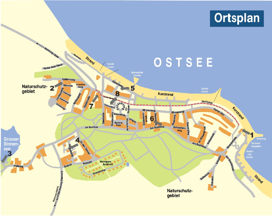 Ortsplan Hohwacht